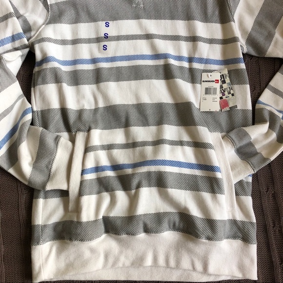 NWT Quicksilver | Striped Pullover Hoodie - Picture 3 of 5
